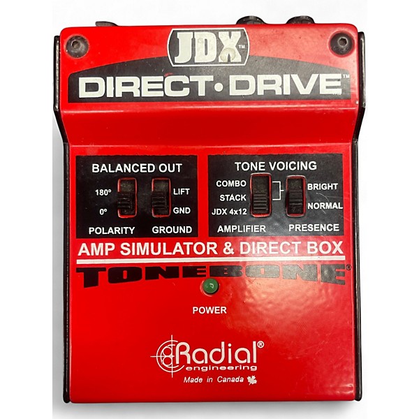 Used Radial Engineering JDX Direct-Drive Amp Simulator and DI Box Effect Processor