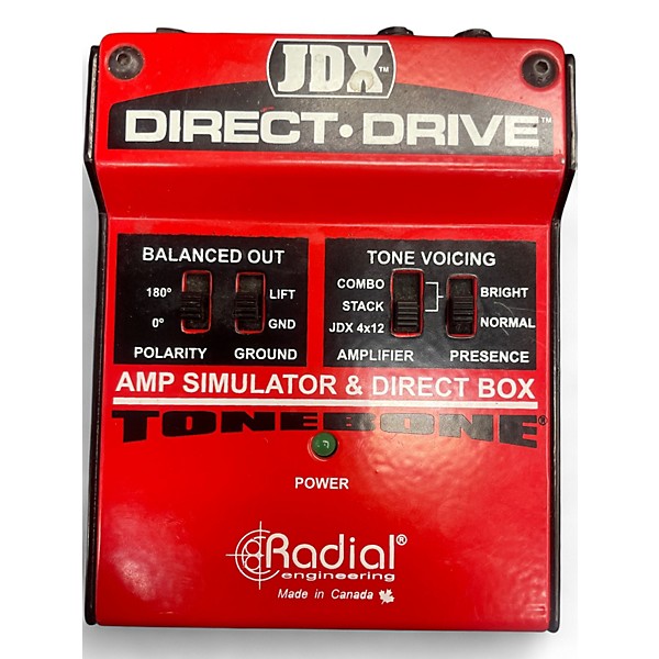 Used Radial Engineering JDX Direct-Drive Amp Simulator and DI Box Effect Processor