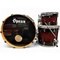 Used Spaun 3 Piece TL Series Red Mocha Burst Drum Kit