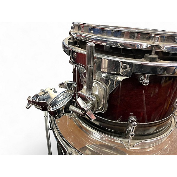 Used Spaun 3 Piece TL Series Red Mocha Burst Drum Kit