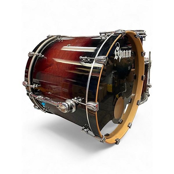 Used Spaun 3 Piece TL Series Red Mocha Burst Drum Kit