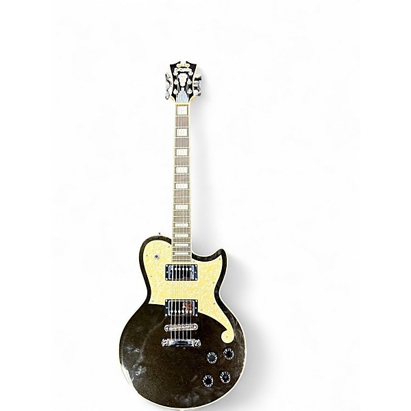 Used D'Angelico atlantic black sparkle Solid Body Electric Guitar