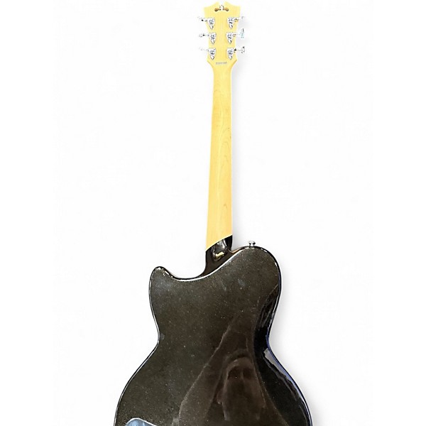 Used D'Angelico atlantic black sparkle Solid Body Electric Guitar