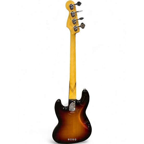Used 2023 Fender American Professional II Jazz Bass 3 Tone Sunburst Electric Bass Guitar