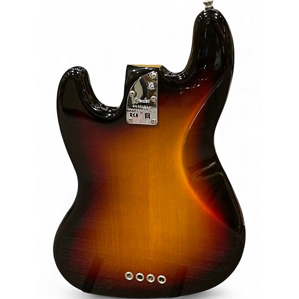 Used 2023 Fender American Professional II Jazz Bass 3 Tone Sunburst Electric Bass Guitar