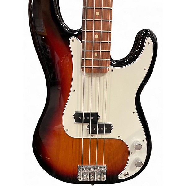 Used Fender Player Precision Bass 2 Tone Sunburst Electric Bass Guitar