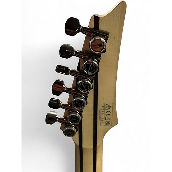 Used Ibanez RGR5221 Transparent Fluorescent Orange Solid Body Electric Guitar