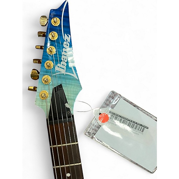 Used Ibanez RG420HPFM Blue Reel Gradation Solid Body Electric Guitar