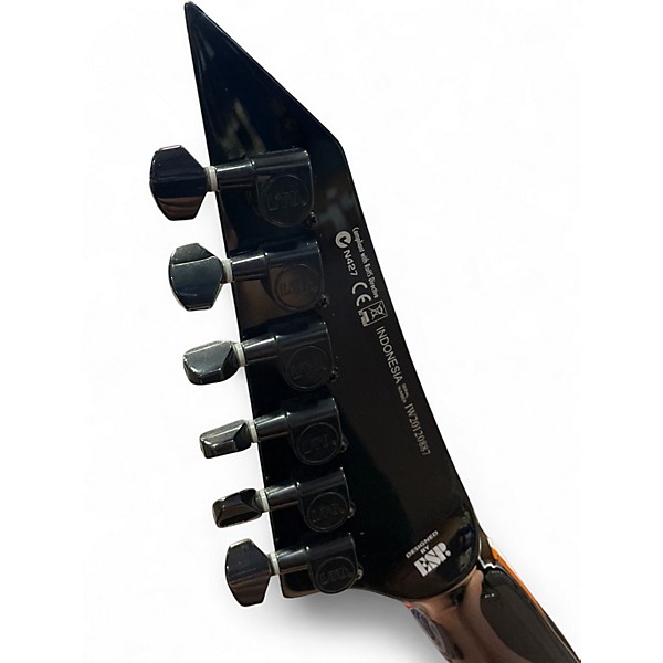 Used ESP LTD KH602 Kirk Hammett Signature Black Solid Body Electric Guitar