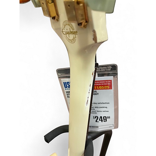 Used Epiphone Les Paul Studio White Solid Body Electric Guitar