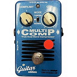 Used EBS MultiComp True Dual Band Compressor Bass Effect Pedal