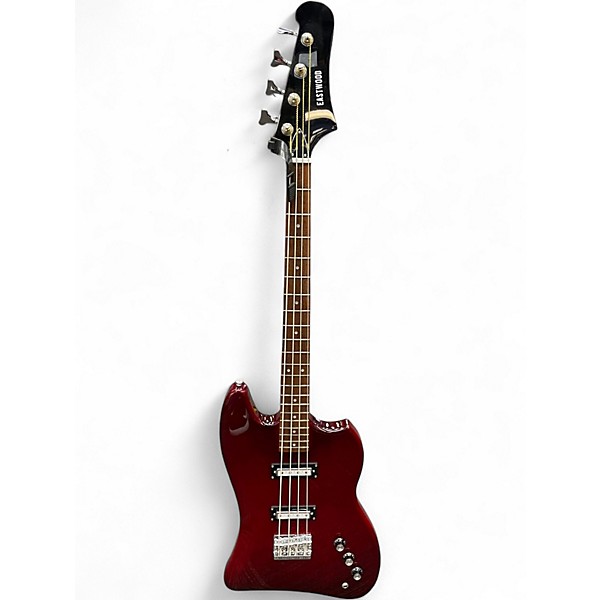 Used Eastwood Jet Star Dark Cherry Electric Bass Guitar