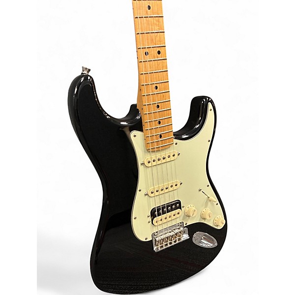 Used Fender American Professional Standard Stratocaster HSS Black Solid Body Electric Guitar
