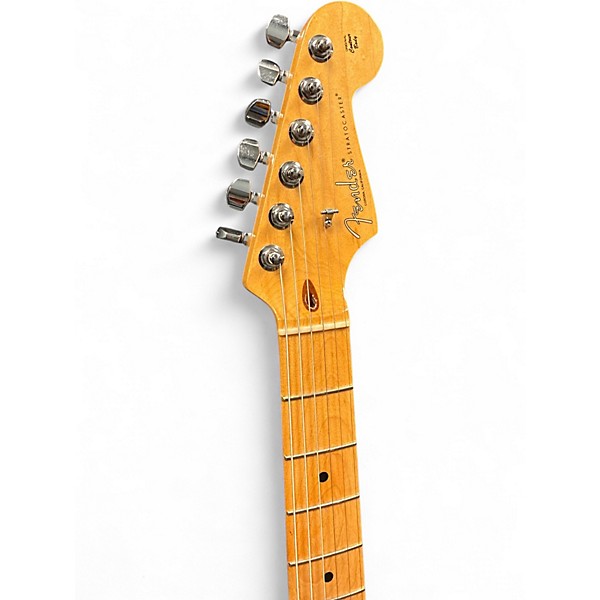 Used Fender American Professional Standard Stratocaster HSS Black Solid Body Electric Guitar