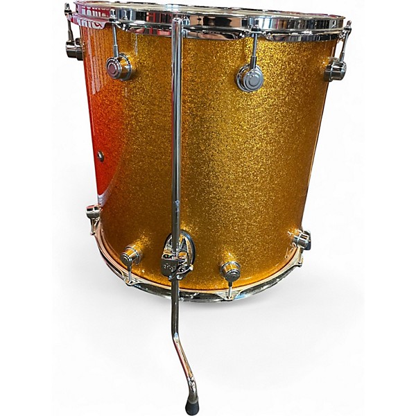 Used DW 3 Piece Performance Series GOLD SPARKLE Drum Kit