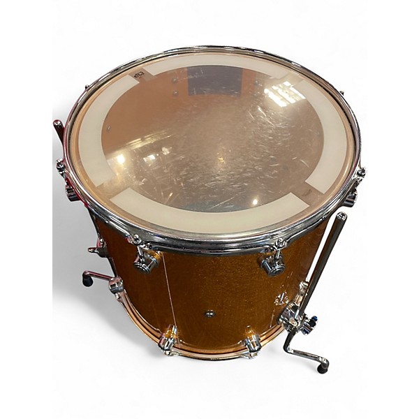 Used DW 3 Piece Performance Series GOLD SPARKLE Drum Kit