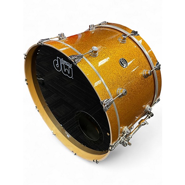 Used DW 3 Piece Performance Series GOLD SPARKLE Drum Kit