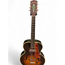 Vintage 1940s Silvertone H-53 2 Color Sunburst Acoustic Electric Guitar