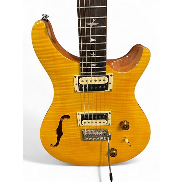 Used PRS CUSTOM SE Yellow Solid Body Electric Guitar