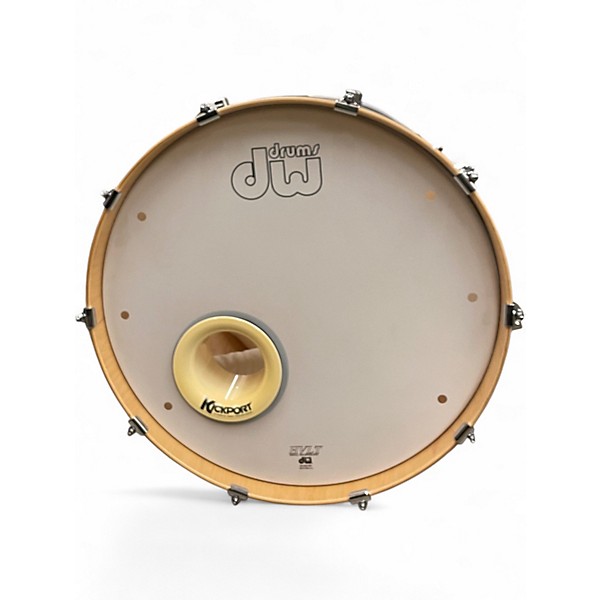 Used DW 4 Piece Design Series 4-Piece Shell Pack Satin Sage Metallic Drum Kit