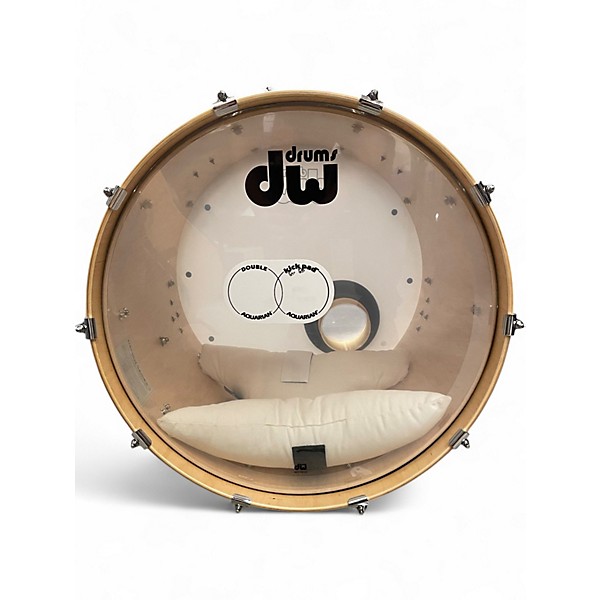 Used DW 4 Piece Design Series 4-Piece Shell Pack Satin Sage Metallic Drum Kit