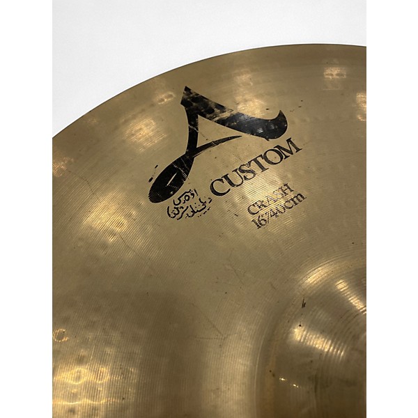 Used Zildjian 16in A Custom Crash Cymbal