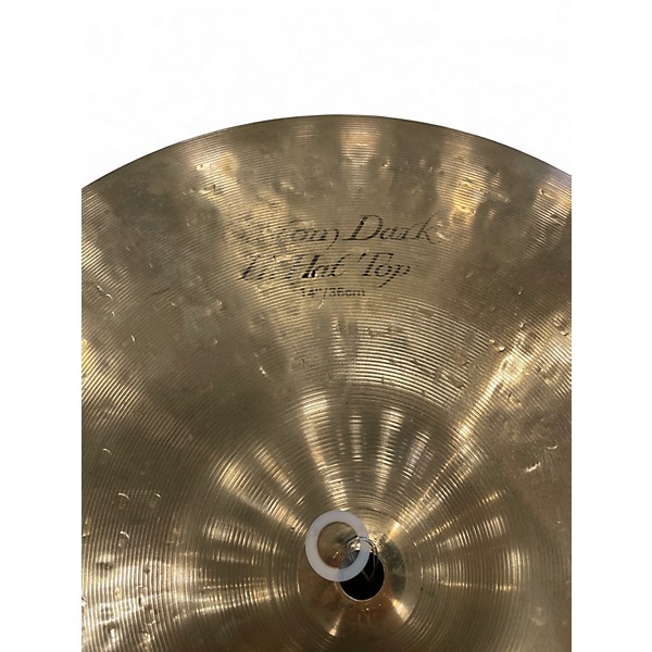 Used Zildjian 14in K Custom Dark Hi Hat Top Cymbal