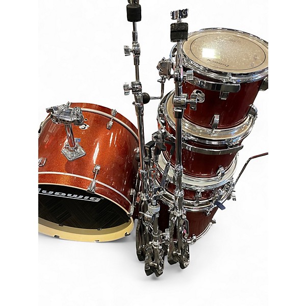 Used Ludwig 5 Piece ELEMENT EVOLUTION  Copper Drum Kit