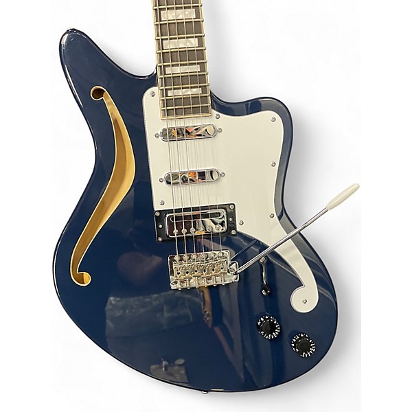 Used D'Angelico PREMIER SERIES BEDFORD SH Navy Blue Hollow Body Electric Guitar