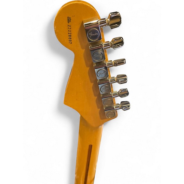 Used Fender American Standard Stratocaster Black Solid Body Electric Guitar