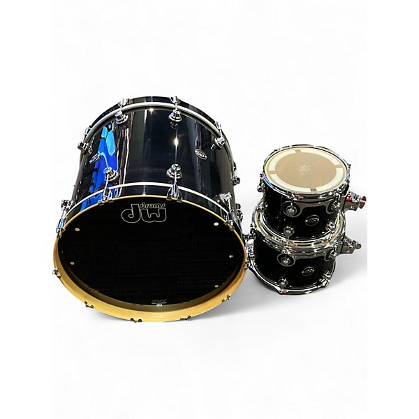 Used DW 3 Piece Performance Series Black Drum Kit