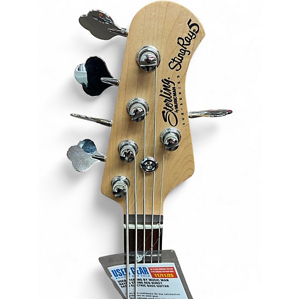 Used Sterling by Music Man Ray5 5 String RED BURST SATIN Electric Bass Guitar