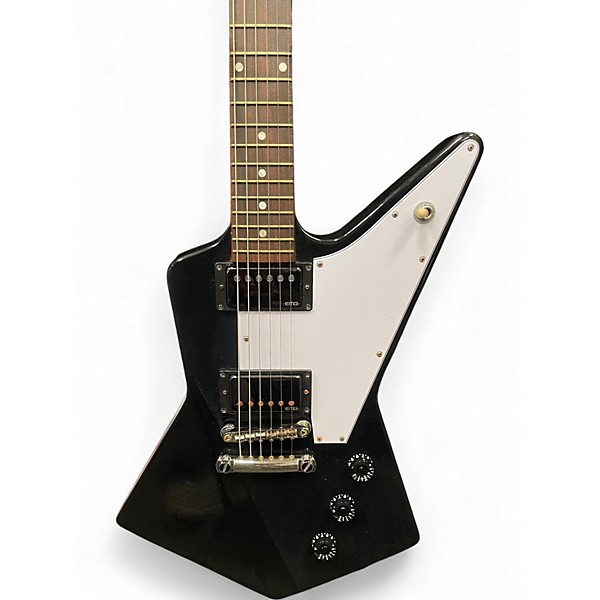 Used 2017 Gibson MODDED Explorer Black Solid Body Electric Guitar