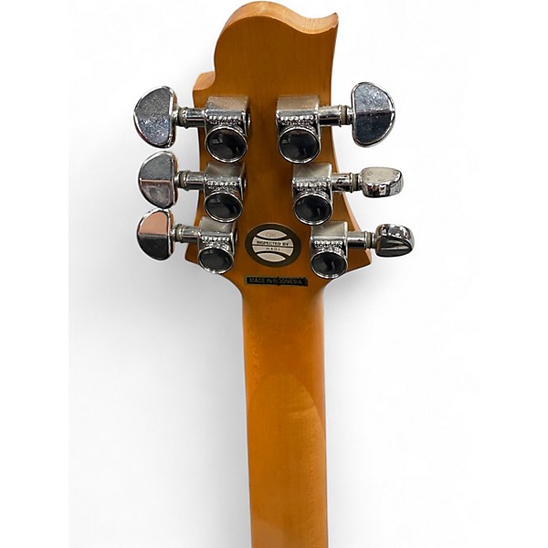 Used Greg Bennett Design by Samick MALIBU Black and White Solid Body Electric Guitar