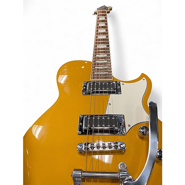 Used Reverend CONTENDER Gold Solid Body Electric Guitar