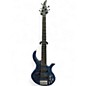 Used Singleton  Sensei 5 Blue Electric Bass Guitar thumbnail