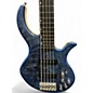 Used Singleton  Sensei 5 Blue Electric Bass Guitar