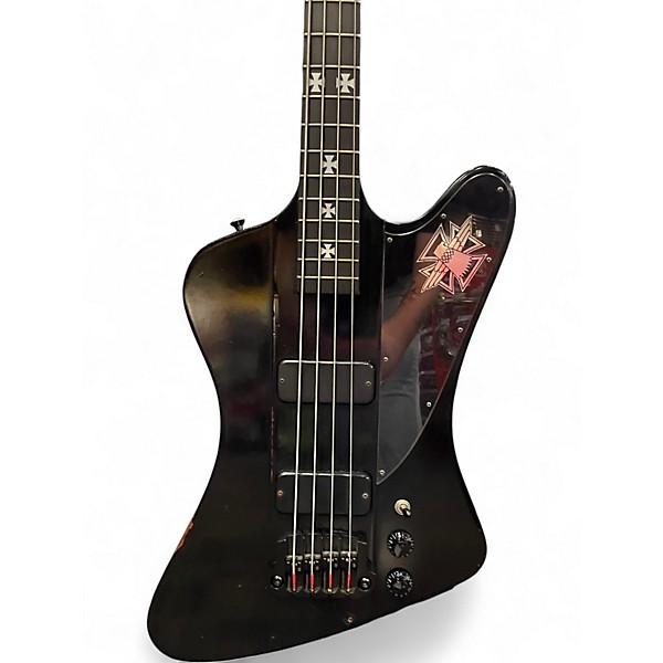 Used 2002 Gibson BLACKBIRD WORN BLACK Electric Bass Guitar