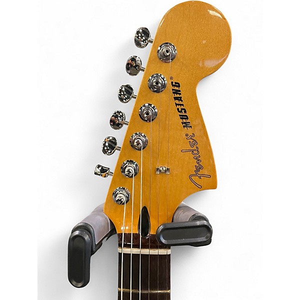 Used 2024 Fender Mustang Black Solid Body Electric Guitar