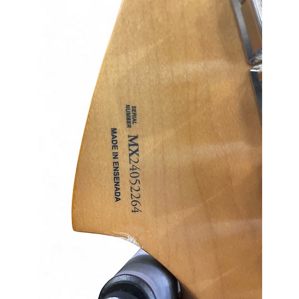 Used 2024 Fender Mustang Black Solid Body Electric Guitar