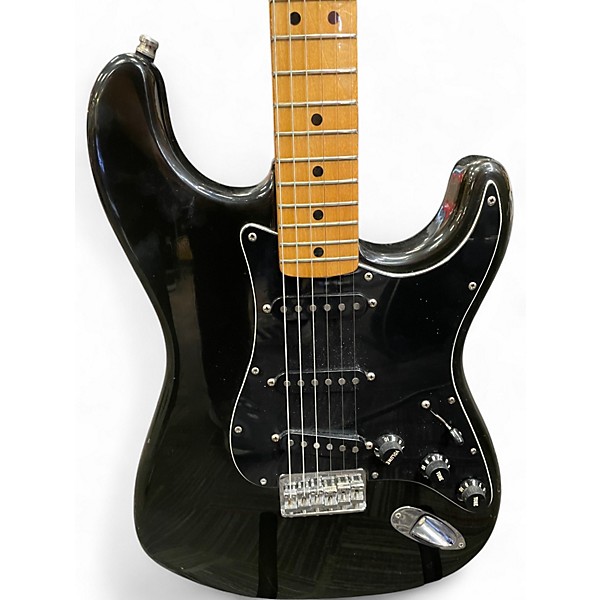 Vintage 1979 Fender stratocaster hardtail black Solid Body Electric Guitar