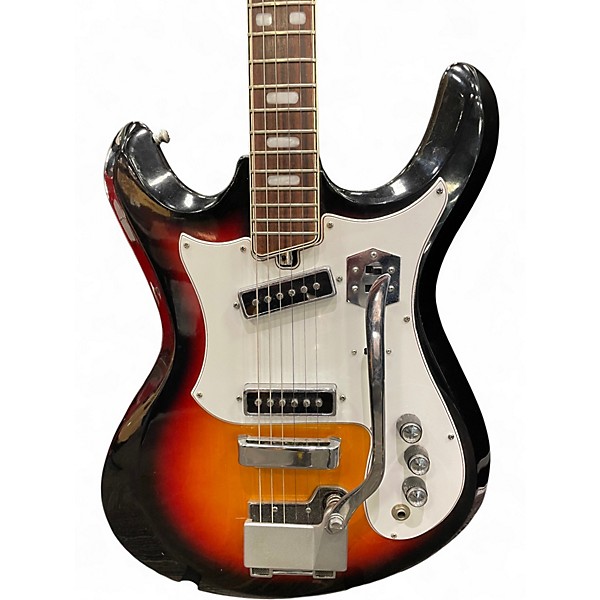 Vintage 1960s Silvertone 1440 BURST Solid Body Electric Guitar