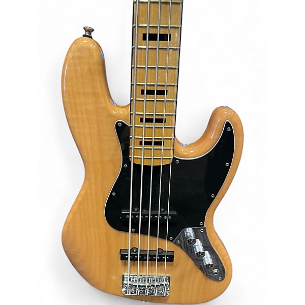 Used Squier Vintage Modified Jazz Bass V NATURAL Electric Bass Guitar
