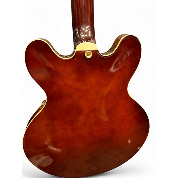 Used Hamer Echotone FM Trans Amber Hollow Body Electric Guitar