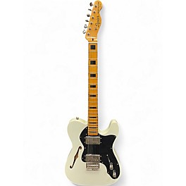 Used Squier Classic Vibe 70s Thinline Telecaster Olympic White Hollow Body Electric Guitar