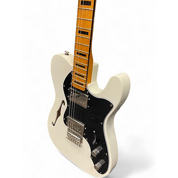 Used Squier Classic Vibe 70s Thinline Telecaster Olympic White Hollow Body Electric Guitar
