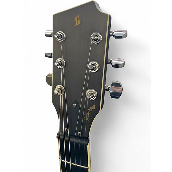 Used Stagg SVY NASHDLX FSB Black and Yellow Solid Body Electric Guitar