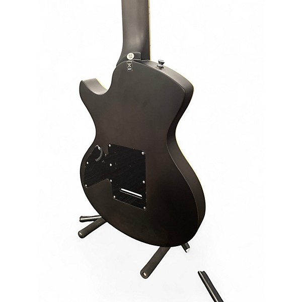 Used Stagg SVY NASHDLX FSB Black and Yellow Solid Body Electric Guitar