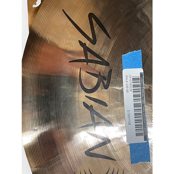 Used SABIAN 18in THIN CRASH Cymbal
