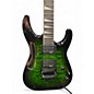 Used Jackson JS32Q TRANSPARENT GREEN Solid Body Electric Guitar
